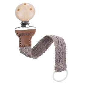 A0716 - Horgolt cumilánc - taupe bézs