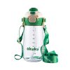 AKUKU 2in1 gyerek kulacs válpánttal 480 ml - zöld