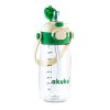 AKUKU 2in1 gyerek kulacs válpánttal 480 ml - zöld
