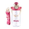 AKUKU 2in1 gyerek kulacs válpánttal 480 ml - pink