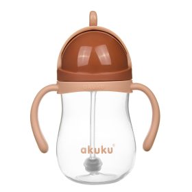 AKUKU súlyozott szívószálas itatópohár – Mokka szín