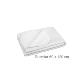 Vízálló frottír ágyvédő 60×120 cm – Fehér