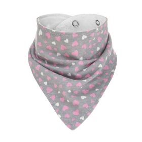 Baba bandana előke (1 db), patentos – Szíves